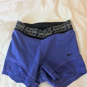 Nike Purple Athletic Shorts with Elastic Waistband